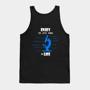 Funny Microscope, Microbiologists Biology Nerd Science Lab Tank Top